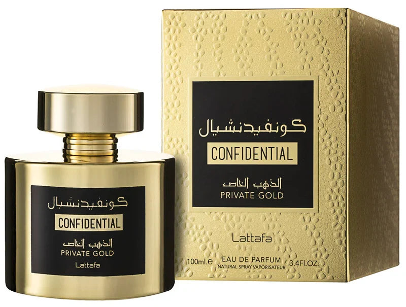 Lattafa Confidential Private Gold Unisex-Parfum EDP 100 ml